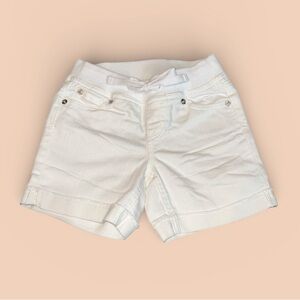 Justice Girls White Bermuda Shorts (7) NEW